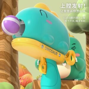 Montessori Dinosaur Ball Gun Throw Sports Target Sticky Balls Dart Education Toys Indoor Outdoor Games For Kids Gift