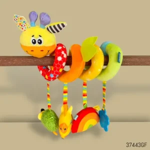 Baby Spiral Plush Activity Hanging Toys for Crib - Car Seat - Bassinet - Strollers - Giraffe